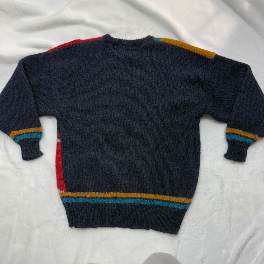 Vintage Heritage Ireland Multicolor Geometric Abstract Intarsia Knit Pattern XL - Picture 8 of 9